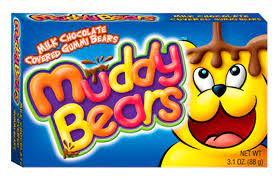 MUDDY BEARS Milk Choc covered Gummi Bears
