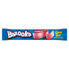 Bazooka Strawberry Chew Bar Flavoured Chewy