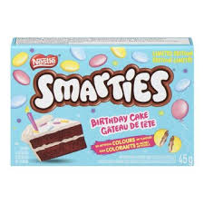 Smarties Bithday cake