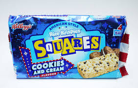 Kellogg's Rice Krispies Squares Cookies & Cream Flavour