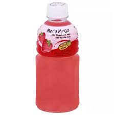 Mogu Mogu Juice, Strawberry with Nata De Coco