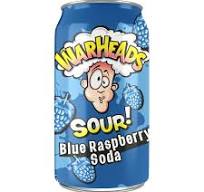 WARHEADS SOUR Blue Raspberry Soda