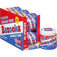 Bazooka Sugar Free Bubble Gum