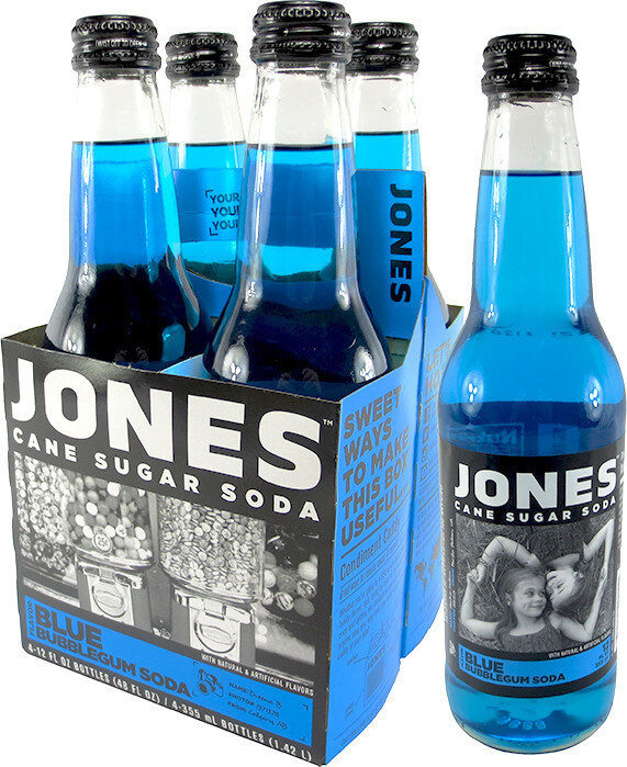 Jones Blue bubblegum soda