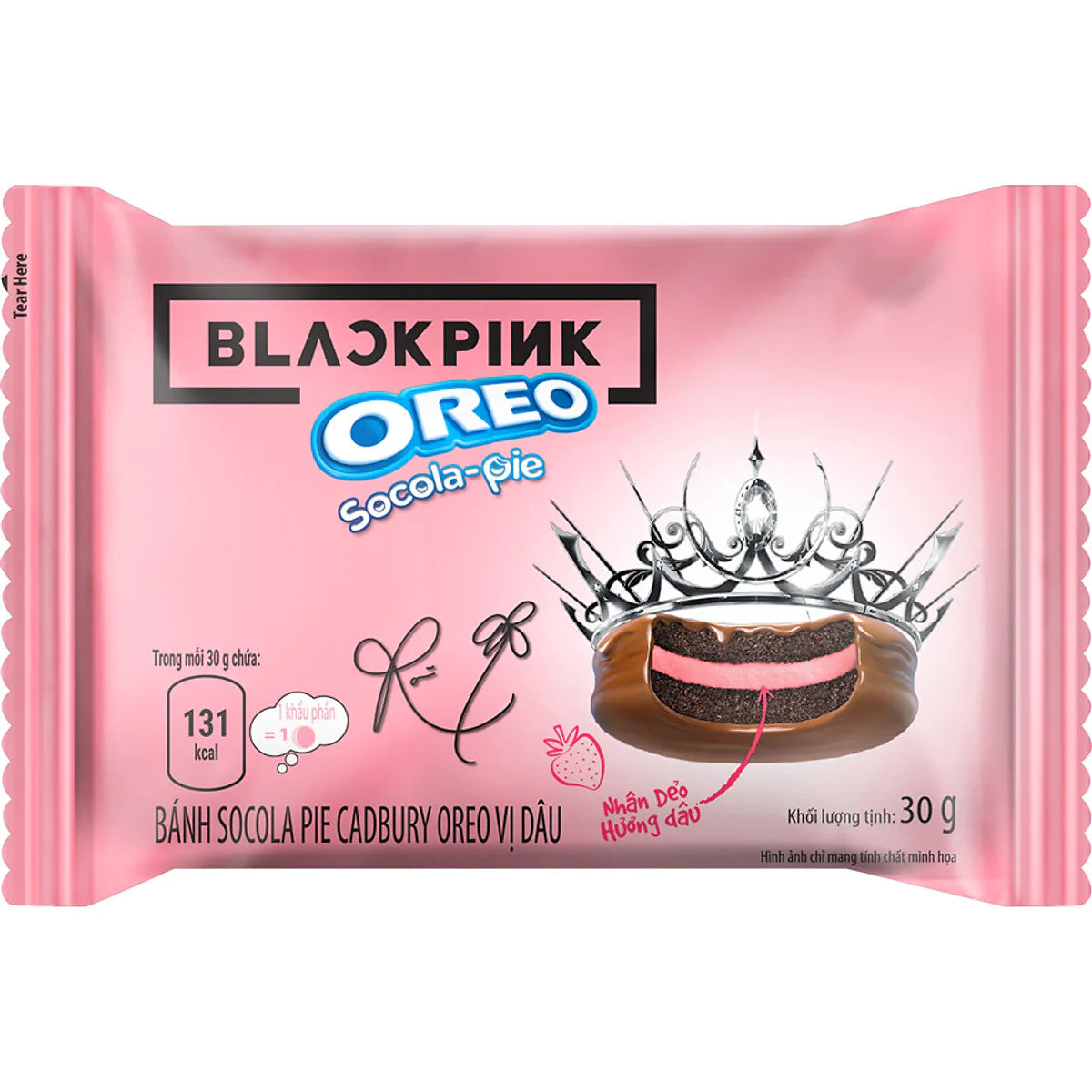 Oreo Black Pink Socola Pie