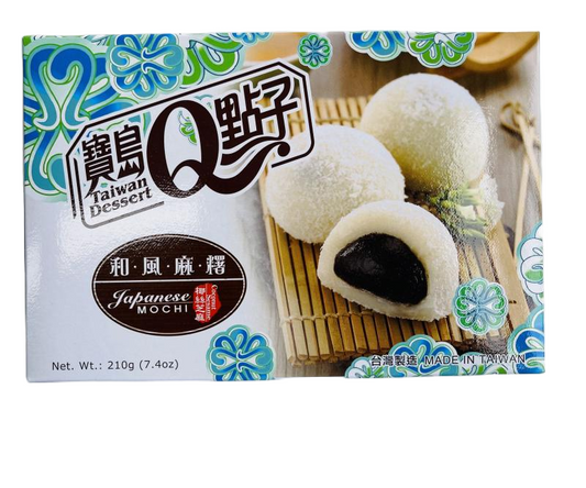 Coconut sesame mochi taiwan dessert