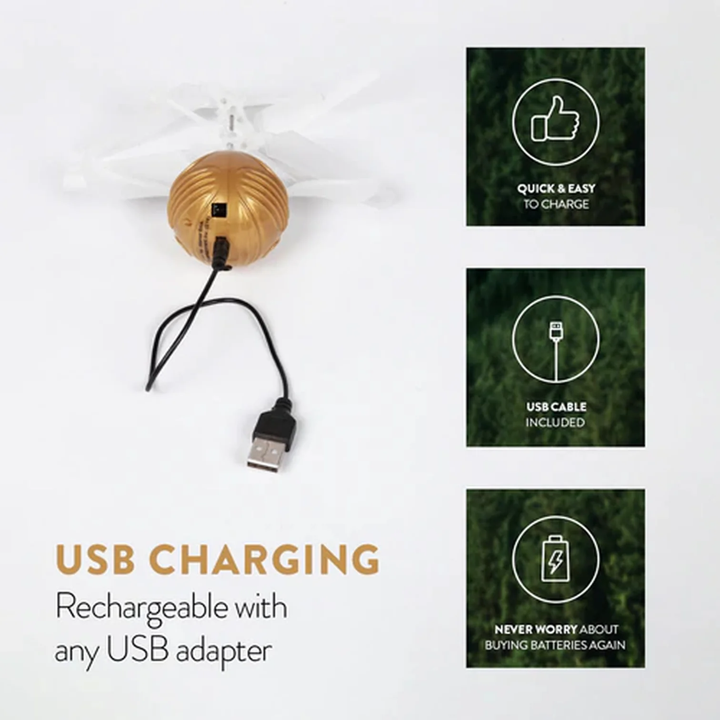 World Tech Toys Harry Potter Golden Snitch IR UFO Heli Ball – Munchiz