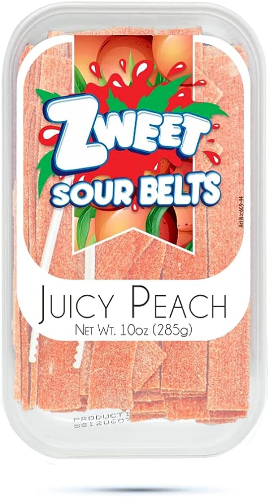 Zweets Sour Belts Pêche juteuse