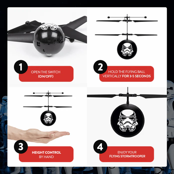 Star Wars Stormtrooper IR UFO Ball Helicopter