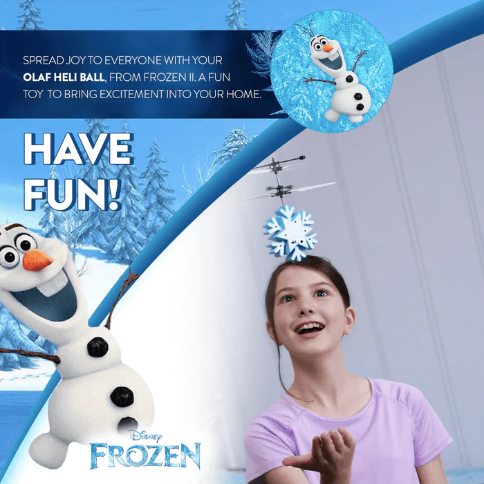 Disney Licensed Frozen II Olaf Motion Sensing IR UFO Helicopter