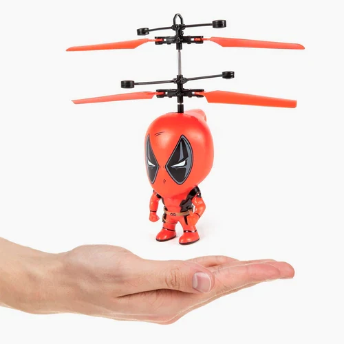 Marvel sous licence Deadpool 3,5 pouces Flying Figure IR UFO Big Head Hélicoptère 