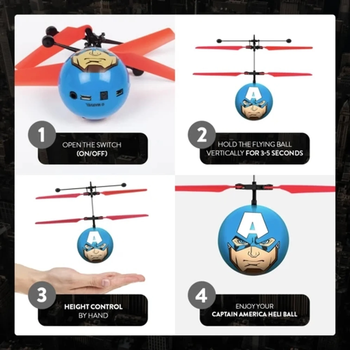 Captain America Heli Ball