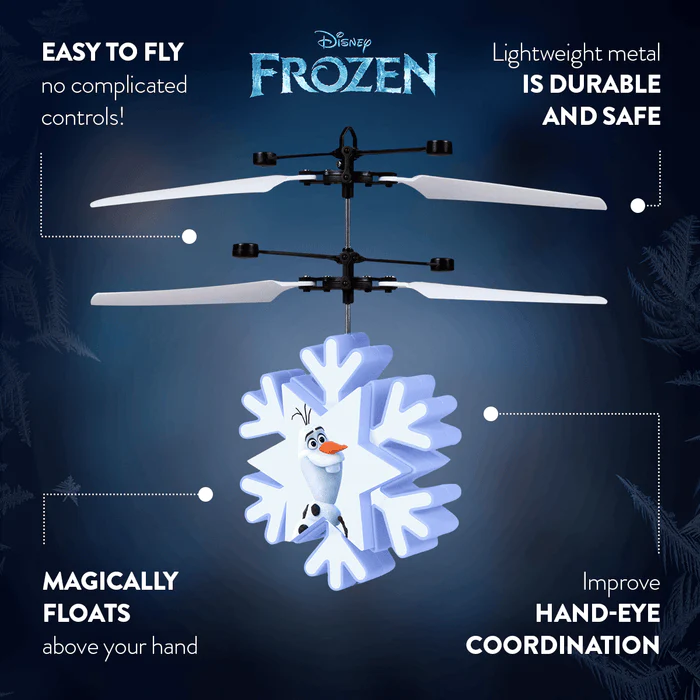 Disney Licensed Frozen II Olaf Motion Sensing IR UFO Helicopter