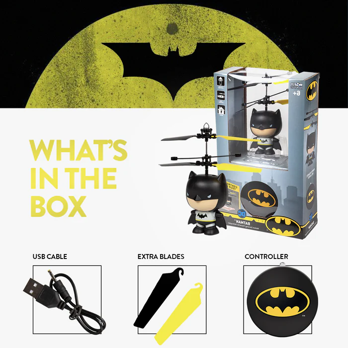 DC Licensed Batman 3.5 Inch Flying Figure UFO Big Head Helicopter