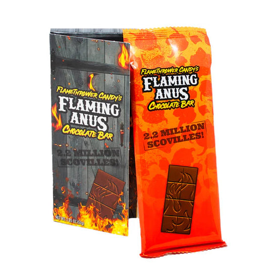 Flamethrower Flaming Anus Chocolate Bar