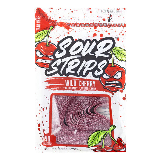 Sour Strips Wild Cherry