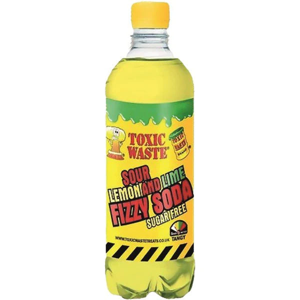 Toxic Waste Fizzy Soda Sugar Free Sour Lemon Lime