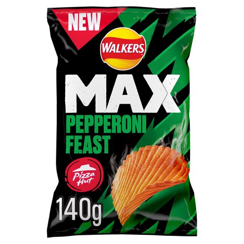 pizza hut pepperoni feast crisps - walkers Max