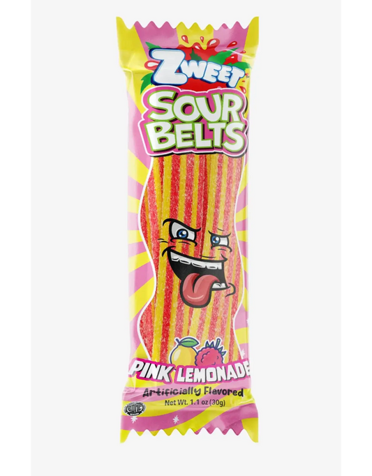 Zweet Sour Belts Pink Lemonade Mini