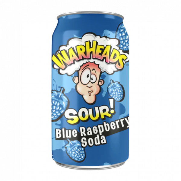 Warheads Sour Blue Raspberry Soda